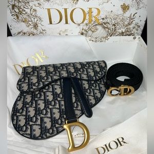 Authentic DIOR Saddle Oblique Belt Bag